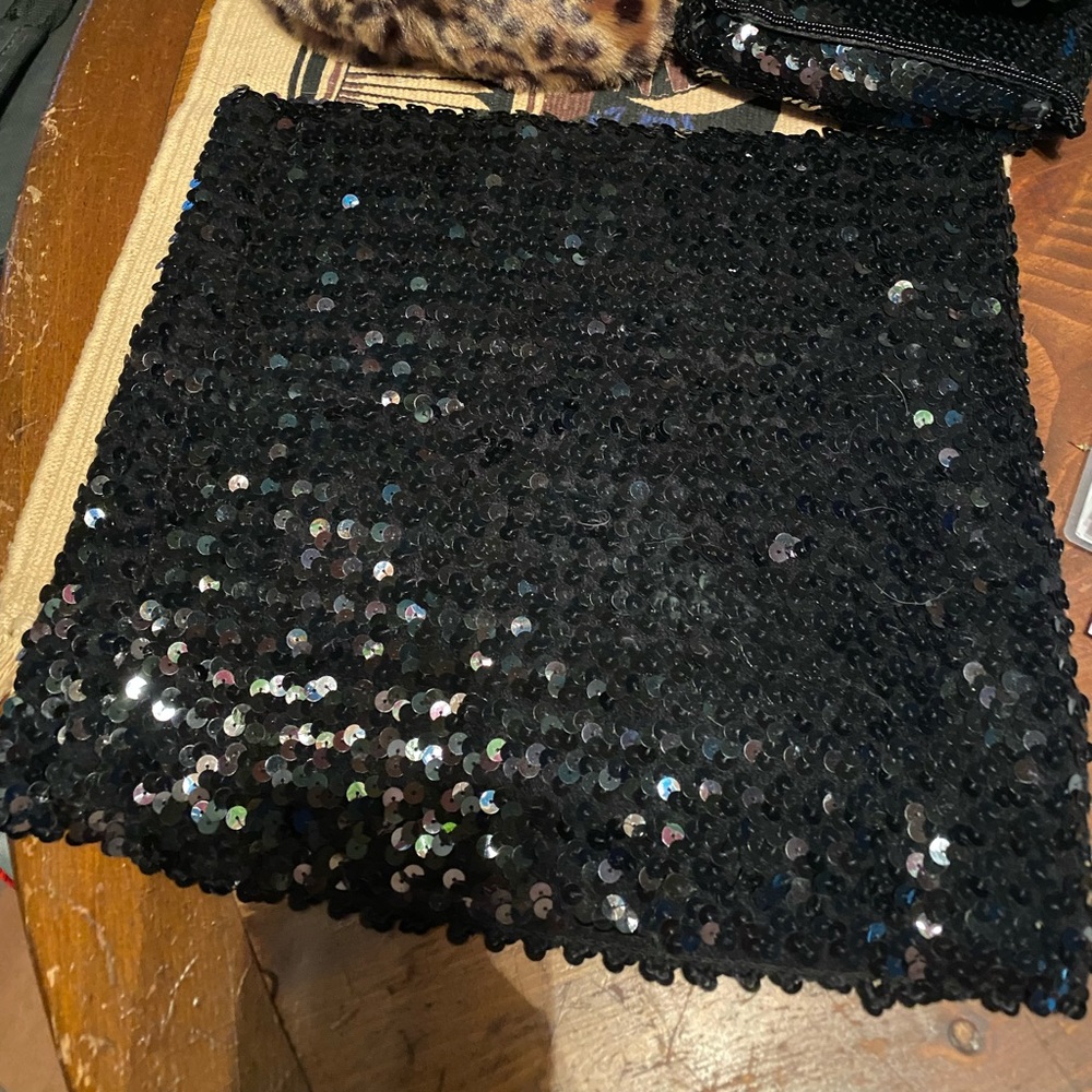 1980’s Black Sequin Tube Top